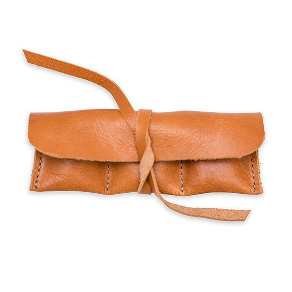 Leather crystal pouch sale